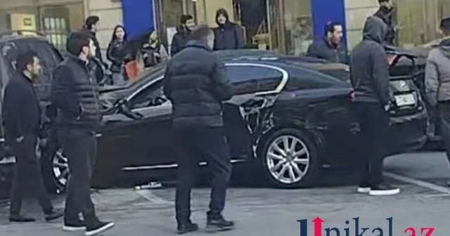Bakıda Lexus 5 maşını əzdi FOTO