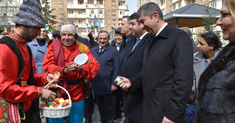Yeni Yasamalda Novruz şənliyi FOTOLAR