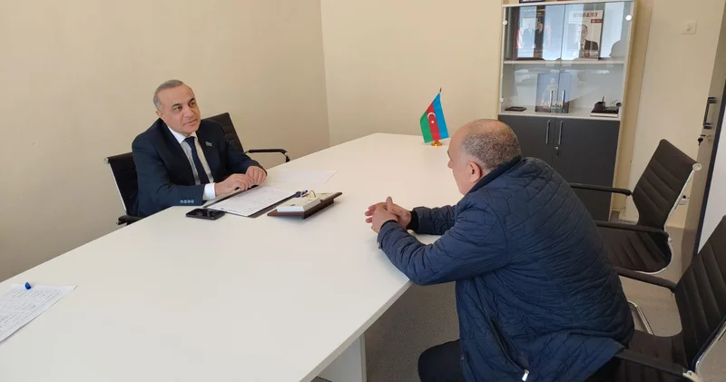 Deputat Azay Quliyev seçicilərin növbəti qəbulunu keçirib