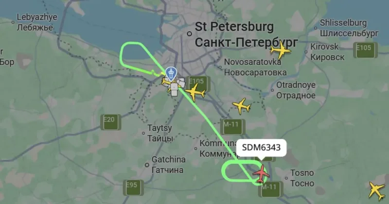 В Северной столице России ждут возвращения самолета Петербург Мурманск из за неисправности