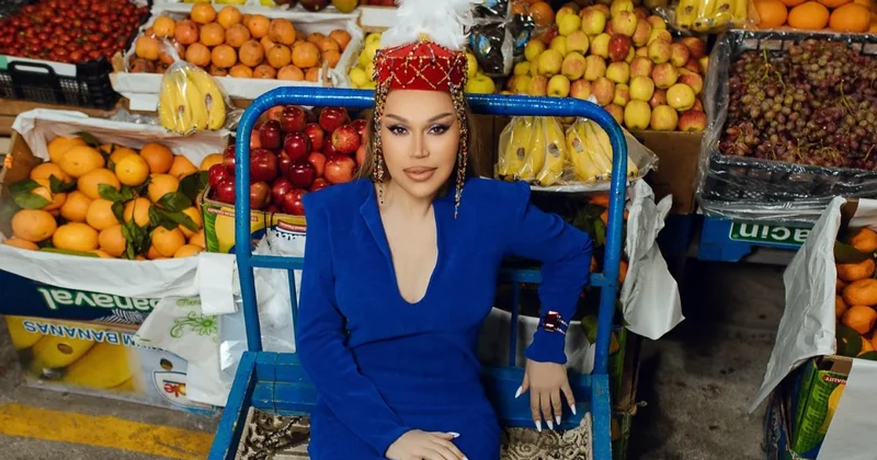 Rəqsanə bazar arabasında FOTO