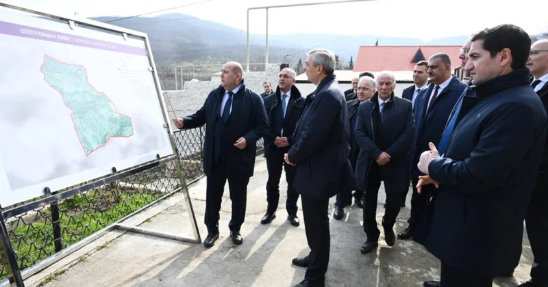 Əlaqələndirmə Qərargahının üzvləri Xocavəndin Quzeyxırman kəndində aparılan təmir bərpa işləri ilə tanış olublar