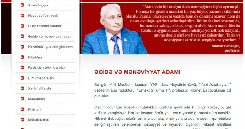 Gənclər Kitabxanasının Hikmət Babaoğlunun 60 illik yubileyinə töhfəsi
