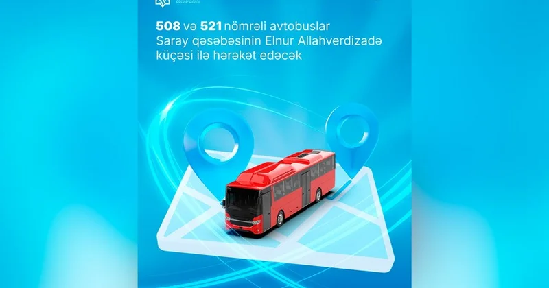 İki avtobusun yolunda dəyişiklik