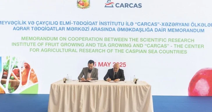 CARCAS подписал меморандум с Институтом плодоводства и чаеводства на полях Caspian Agro 2025