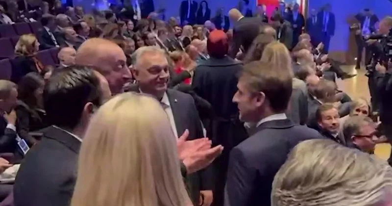 Макрон подошёл к Ильхаму Алиеву