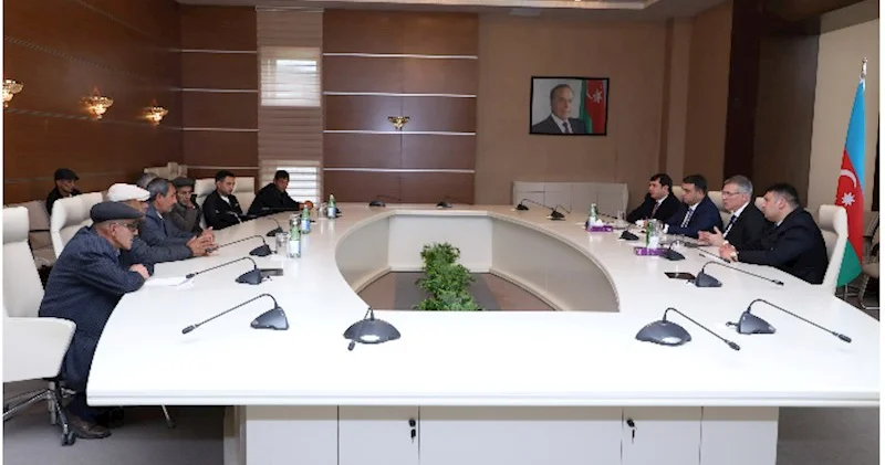 Azəriqaz İB nin baş direktoru Qəbələ rayonunda vətəndaş qəbulu keçirib FOTOLAR