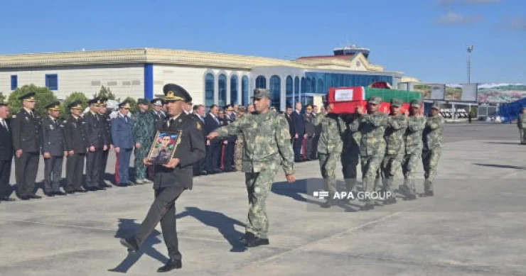 Şəhid Muxtar Bayram oğlu Məmmədovun nəşi Naxçıvana gətirildi