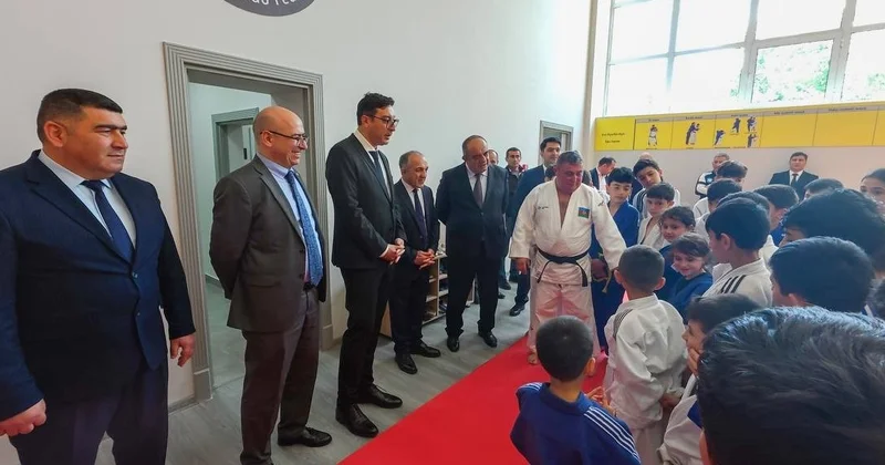 Fərid Qayıbov Qaxda yeni cüdo zalının açılışında iştirak edib FOTO