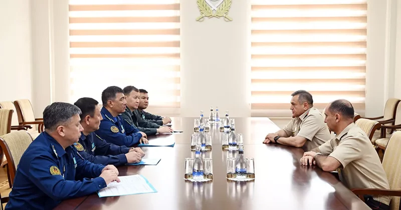 Военная делегация Казахстана посетила объекты Минобороны Азербайджана ФОТО