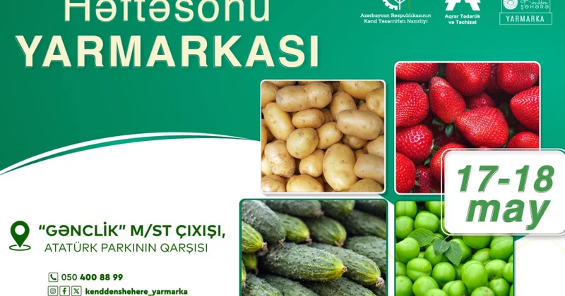 Bakıda “Kənddən Şəhərə” həftəsonu yarmarkası keçiriləcək