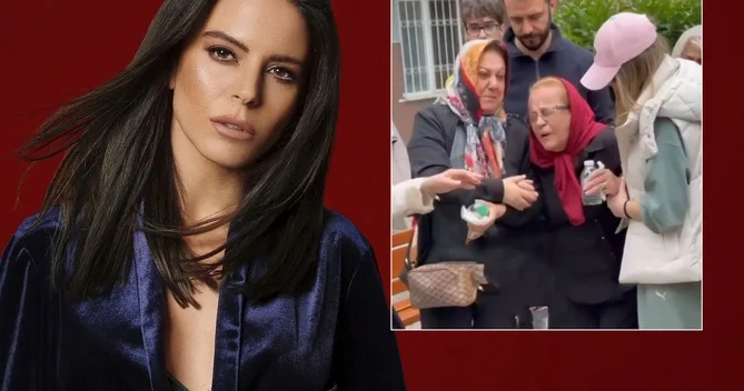 Simge Sağının 45 yaşlı bacısının yas mərasimindən GÖRÜNTÜLƏR