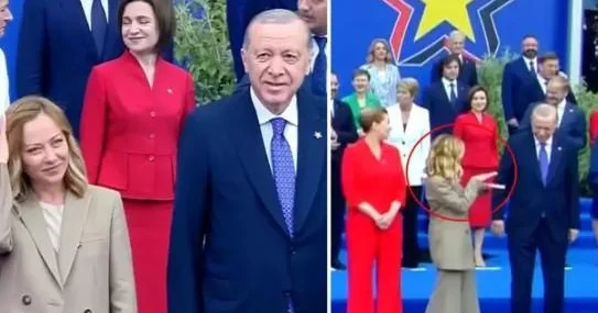 Meloninin bu hərəkəti Ərdoğanı güldürdü