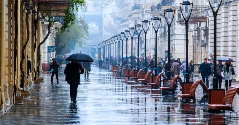 Hazırda yağış yağan rayonlar