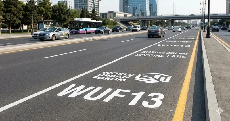 В Баку для WUF13 организована спецполоса движения