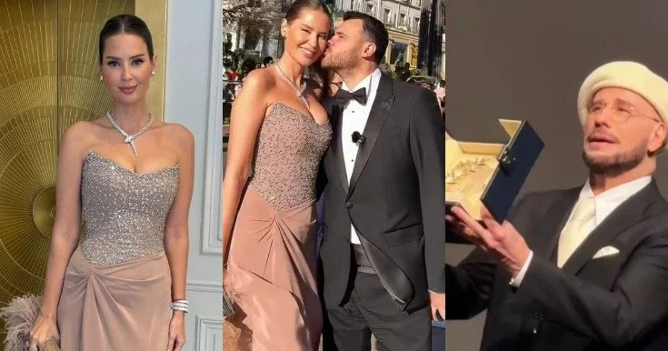 Emin Ağalarov xanımı ilə Kannda