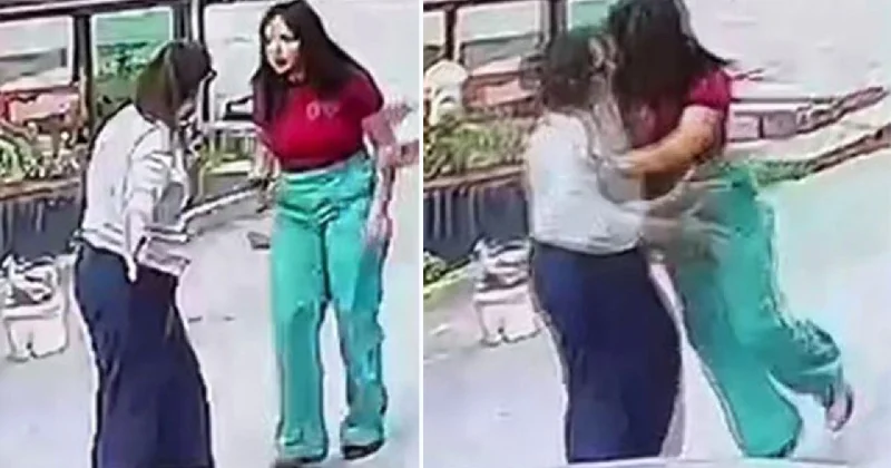 Tanınmış bloger qadın sürücüyə kəllə atdı ANBAAN VİDEO