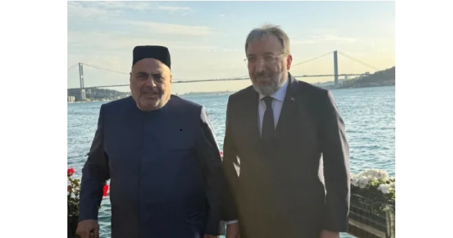 Şeyxülislam Türkiyə Diyanət İşləri İdarəsinin sədri ilə görüşüb