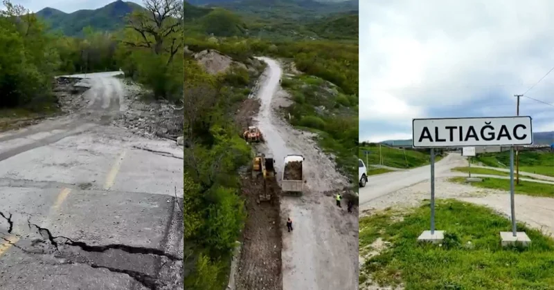 Altıağac Xızı yolunda vəziyyət necədir? Video