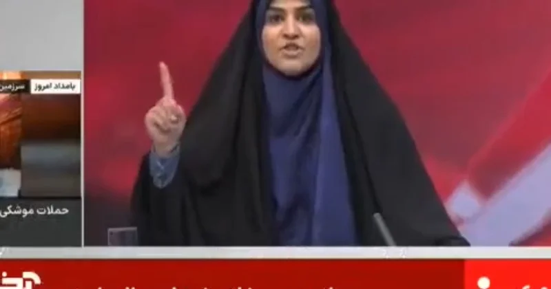 İran televiziyası canlı yayımda vuruldu ANBAAN GÖRÜNTÜLƏR