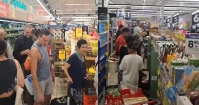İsrail daxilində panika yaşanır Əhali supermarketləri boşaldır...