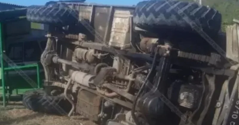 Ermənistanda hərbi maşın aşdı Yaralanan var