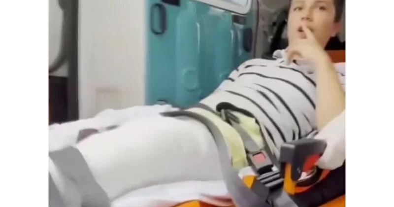 İstanbulda şagird imtahana təcili yardım maşını ilə aparıldı VİDEO