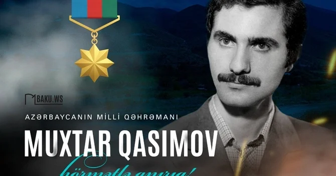 Milli Qəhrəman Muxtar Qasımovun şəhidliyindən 34 il ötür