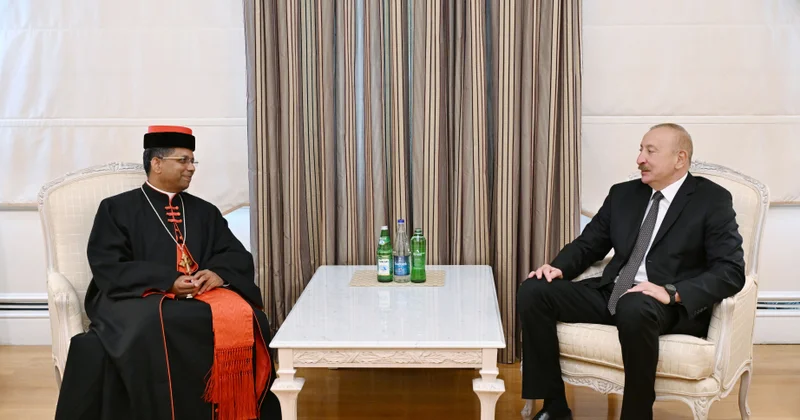 Prezident İlham Əliyev Müqəddəs Taxt Tacın Dinlərarası Dialoq üzrə Dikasteriyasının prefektini qəbul edib