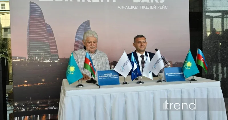 AZAL открыла новое направление: состоялся первый рейс Баку Шымкент (ФОТО)