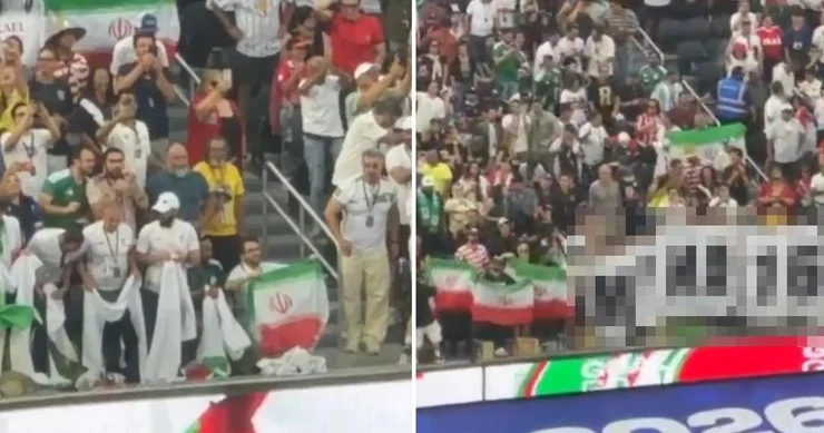 Dünya Kuboku matçında açılan pankart müzakirələrə səbəb oldu VİDEO