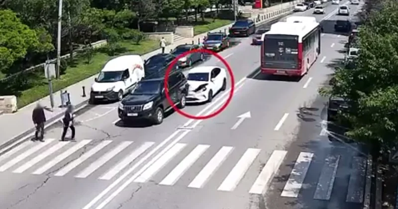 Piyada keçidlərində baş verən qəzaların ANBAAN VİDEOSU