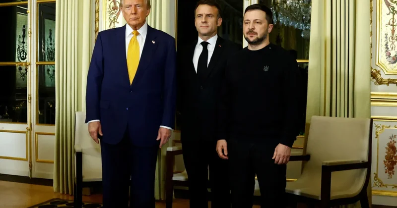 Встреча Зеленского, Макрона и Трампа на полях G7
