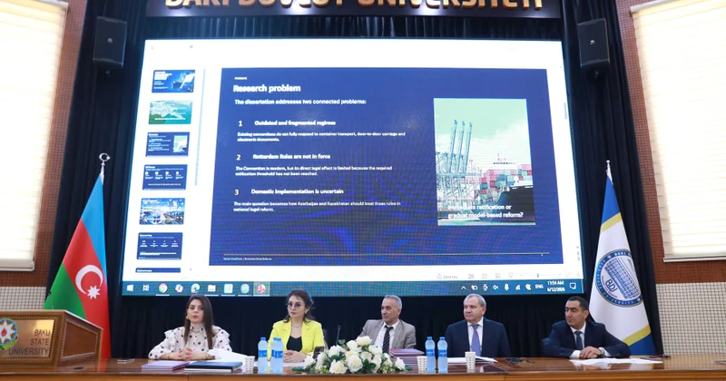 İkili diplom proqramı üzrə magistrantların dissertasiya müdafiəsi olub