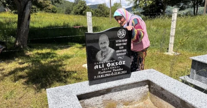Hər gün qəbiristanlığa gedir Əri və oğlunu ziyarət edir FOTO