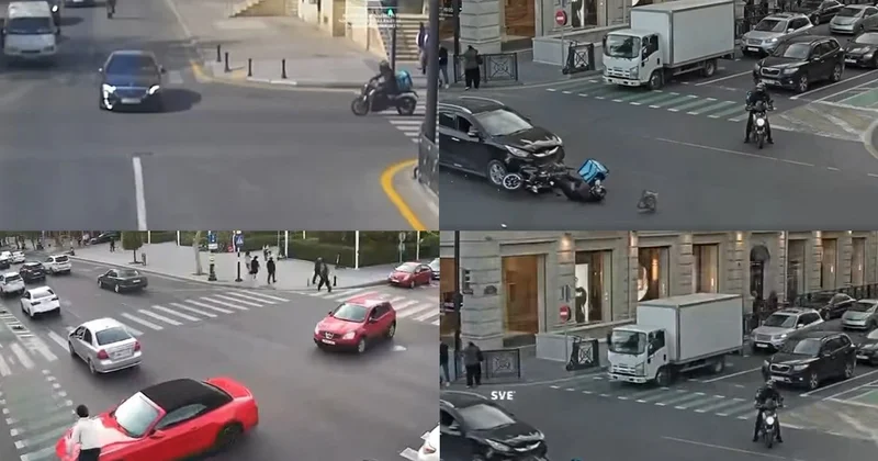 Azərbaycanda mopedlərin iştirakı ilə baş verən ağır qəzaların ANBAAN GÖRÜNTÜLƏRİ