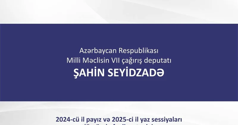 Millət vəkili hesabat verdi: Seçicilər tərəfindən 551 müraciət daxil olub