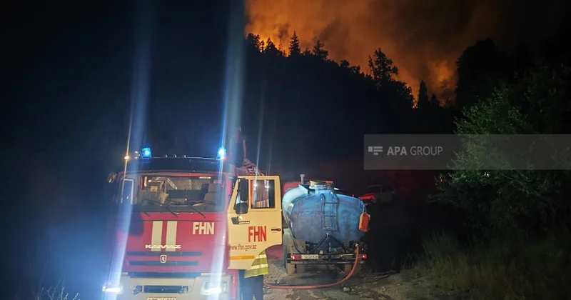 В Лачине в зоне лесного пожара прогремел взрыв ОБНОВЛЕНО