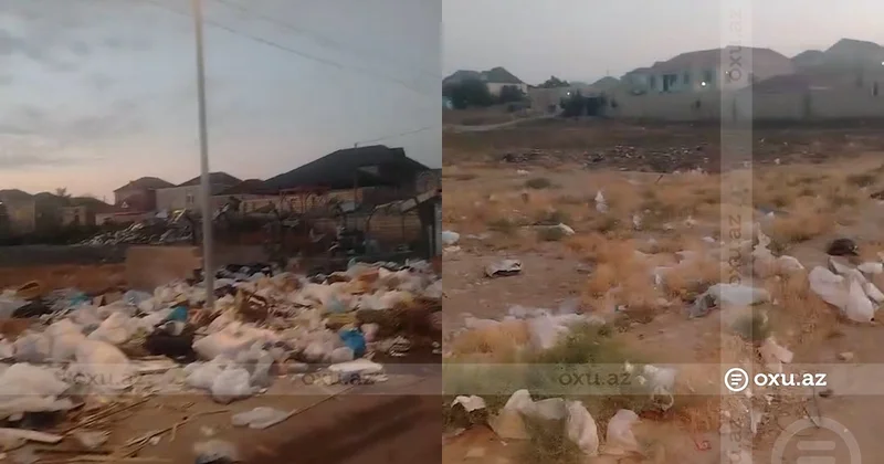 Abşeronda antisanitar vəziyyət: Üfunətdən dayana bilmirik