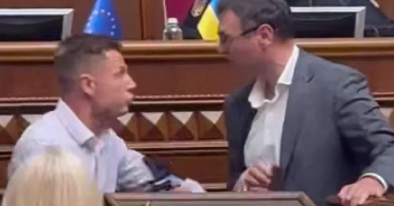 Украинские депутаты устроили потасовку видео