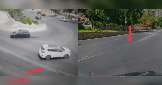 Bakıda gözəgörünməz xətlər kamerada aydın görünür Müəmmalı protokollar VİDEO