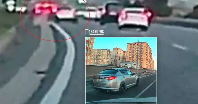 Bakı Qazax yolunda qəza: Avtomobili vurub qaçdı