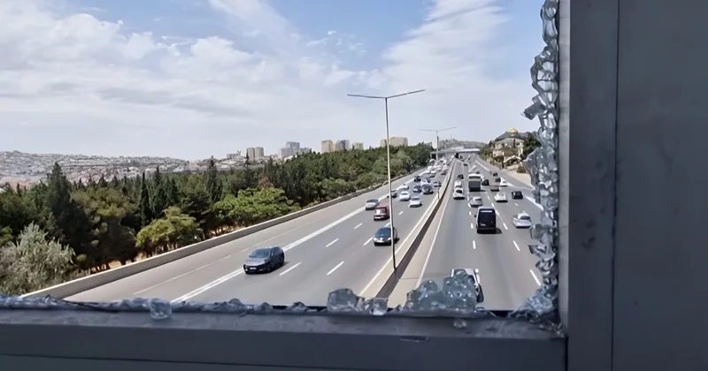Bakı Sumqayıt yolundakı yerüstü keçiddə piyadalar üçün CİDDİ TƏHLÜKƏ