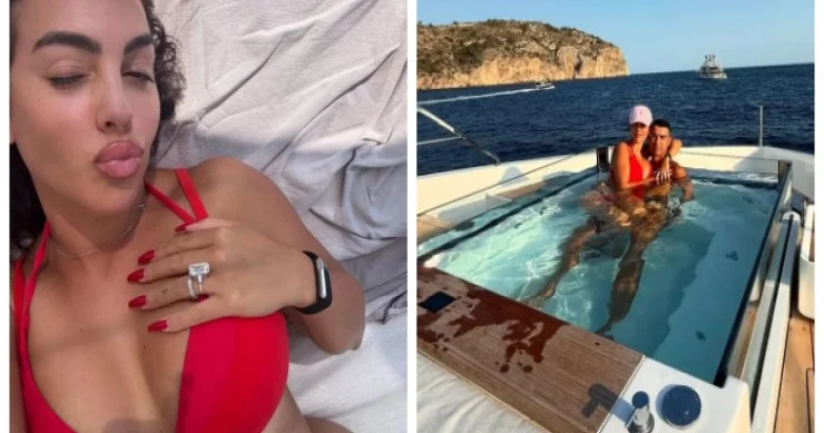 Ronaldo bikinili və brilyantlı sevgilisi ilə istirahətdə FOTOLENT