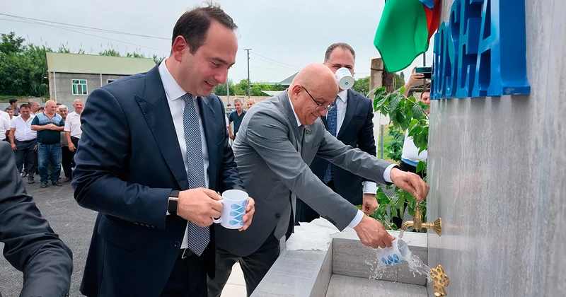 ADSEA daha bir kəndi içməli su ilə təmin edib Fotolar