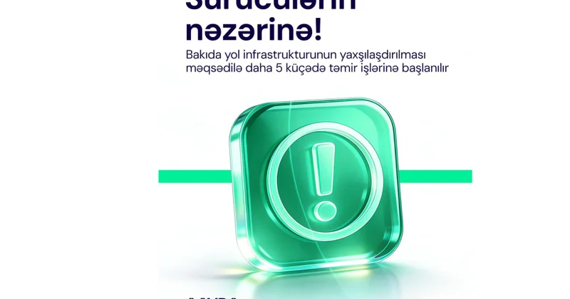 Bakının bir sıra küçələrdə yol təmiri işlərinə başlanılır
