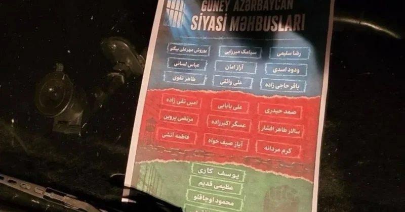 Təbrizdə güneyli siyasi məhbuslara dəstək aksiyası keçirildi FOTO