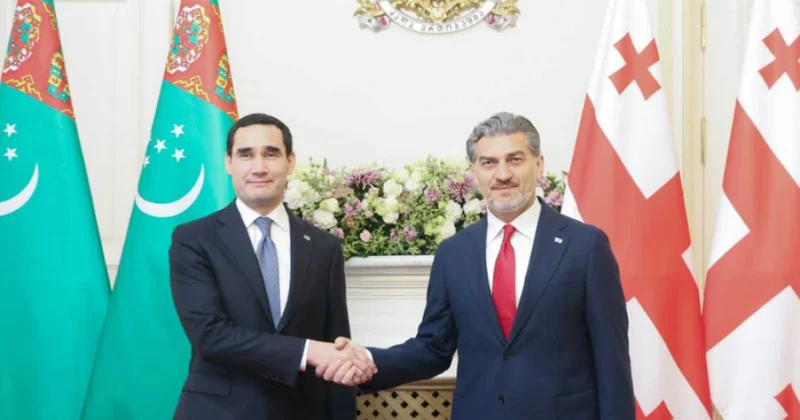 Gürcüstan və Türkmənistan prezidentləri Orta dəhlizin perspektivlərini müzakirə ediblər