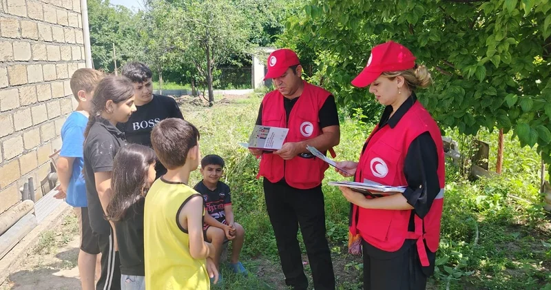 Ağdamın Baharlı qəsəbəsində mina təhlükəsinə dair maarifləndirmə sessiyası keçirilib