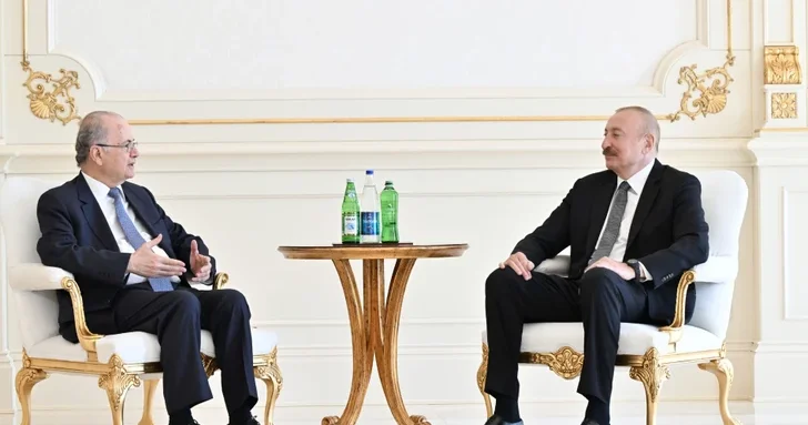 Президент Ильхам Алиев принял премьер министра Палестины